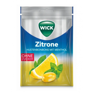 Olcsó Wick citromos és mentolos torokcukorka cukormentes 72 g