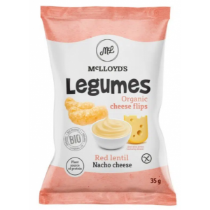 Olcsó Mclloyds bio legumes extrudált snack vöröslencse nacho sajttal 35 g