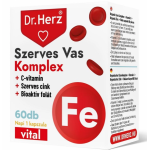 Olcsó Dr.herz szerves vas komplex+c-vitamin+szerves cink+folát kapszula 60 db