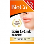 Olcsó BioCo Lizin C+Cink komplex megapack 100 tabletta