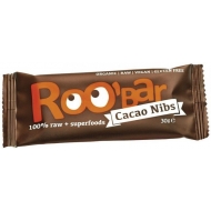 Olcsó Roobar 100% raw bio gyümölcsszelet kakaóbab-mandula 30g