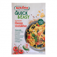 Olcsó Kotányi quick&easy fűszerkeverék olaszos tésztákhoz 20 g