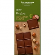 Olcsó Benjamissimio bio vegán csokoládé mogyorós pralinéval hozzáadott cukor nélkül 70 g