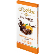 Olcsó Dibette nas narancs ízű kakaós krémmel töltött étcsokoládé hozzáadott cukor nélkül 80 g