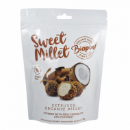 Olcsó Biopont Bio sweet millet tejcsokoládés kókuszos extrudált köles, gluténmentes 55 g