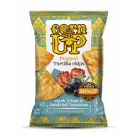 Olcsó Corn Up tortilla chips fekete olivabogyó és paradicsom ízű 60 g