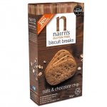 Olcsó Nairns gluténmentes teljeskiőrlésű 56% rostdús zabkeksz csoki chips 160 g