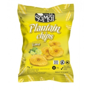 Olcsó SAMAI Plantain (főzőbanán) chips lime 70g