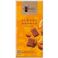 Olcsó Ichoc Bio mandulás narancsos csokoládé (rizstejjel) 80g