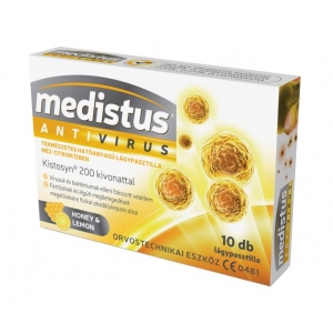 Olcsó Medistus antivirus lágypasztilla méz-citrom ízben 10 db
