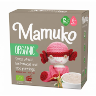 Olcsó Mamuko bio tönkölybúza, hajdina, rizs keverék zabkása 6 hónapos kortól 200 g