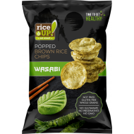 Olcsó RiceUp! Teljes kiőrlésű barna rizs chips wasabi ízű 60 g