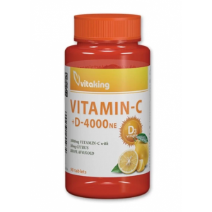 Olcsó Vitaking C-1000 + D-4000 komplex (90) tabletta