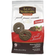 Olcsó Le Veneziane gluténmentes mogyorós és kakaós keksz 250g