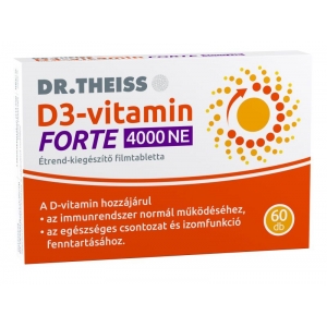 Olcsó Dr.Theiss d3-vitamin forte étrend-kiegészítő filmtabletta 4000ne 60 db