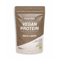 Olcsó Nutriqa bio maca-carob vegán protein mix 500 g