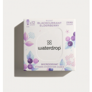 Olcsó Waterdrop microdrink boost fekete ribizli, bodza, acai ízesítéssel 12 db