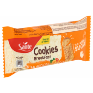 Olcsó Sante Cookies Breakfast hozzáadott cukor nélkül barackos 50g