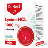 Olcsó Dr.herz lysine-hcl+c-vitamin kapszula 60 db