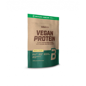 Olcsó Biotech vegan protein banán ízű fehérje italpor 500 g