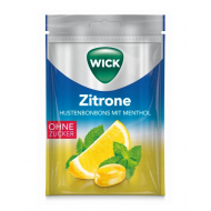 Olcsó Wick citromos és mentolos torokcukorka cukormentes 72 g