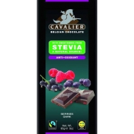 Olcsó Cavalier étcsokoládé stevia bogyós gyümölcs 85g
