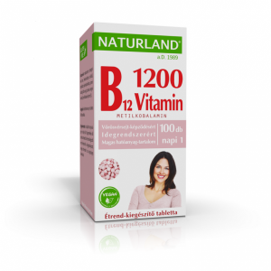 Olcsó Naturland b12-vitamin 1200 µg étrend-kiegészítő tabletta 100 db