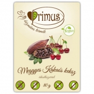 Olcsó Primus vegán meggyes-kakaós keksz 80 g