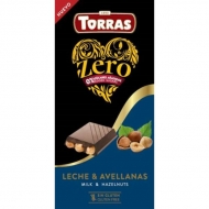 Olcsó Torras zero tejcsokoládé hozzáadott cukor nélkül mogyoróval 150 g